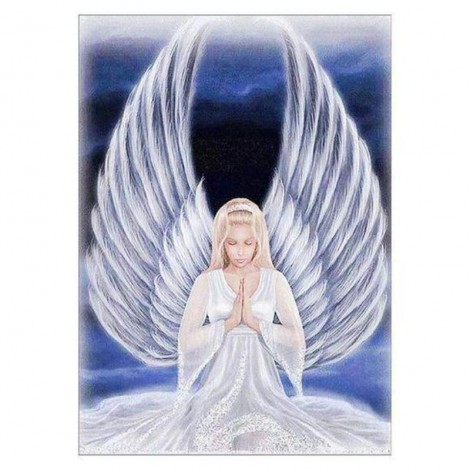 Rose Angel Cross Stitch Kit 5D DIY Paint By Diamond Kit