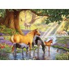 Horses Drinking Water 5D DIY Paint By Diamond Kit