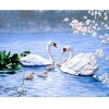 Happy Swans In The Lake 5D DIY Paint By Diamond Kit