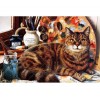 Cute Cat 5D DIY Paint By Diamond Kit