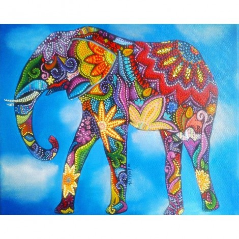 Elephant Diamond 5D DIY Paint By Diamond Kit