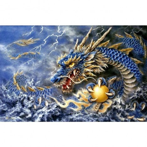 Fierce Dragon 5D DIY Paint By Diamond Kit