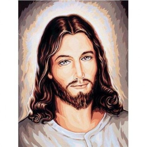 Lord Jesus Calm Eyes 5D DIY Paint By Diamond Kit