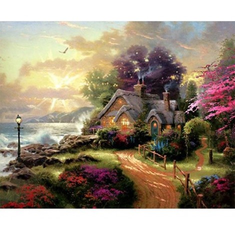 Fairy Tale Cottage 5D DIY Paint By Diamond Kit