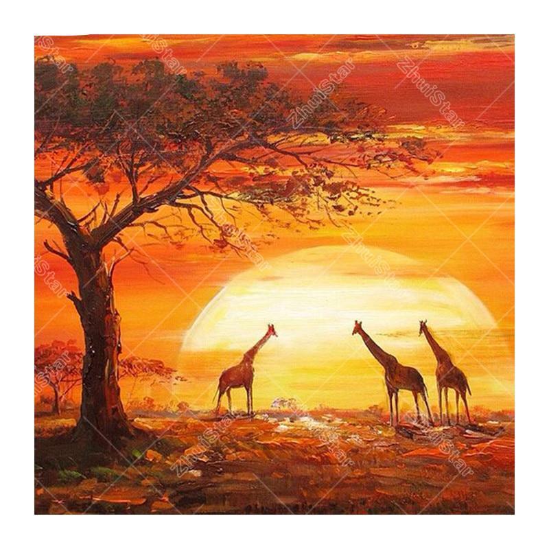 Giraffe under sunset...