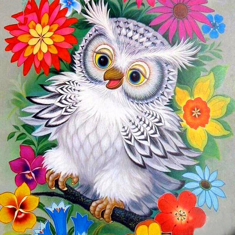 Flower & owl 5D ...