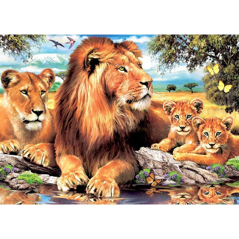 Lion Family 5D DIY P...