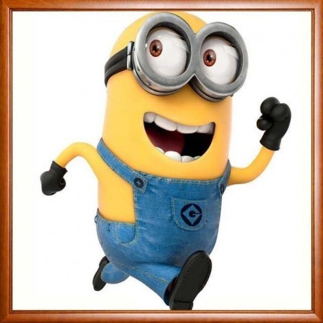 Funny Minion Cartoon Character 5D DIY Paint By Diamond Kit