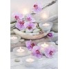 Flower & Candle Stones 5D DIY Paint By Diamond Kit