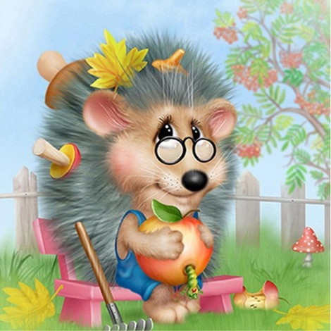 Cute Hedgehog Cartoon 5D DIY Diamond Painting