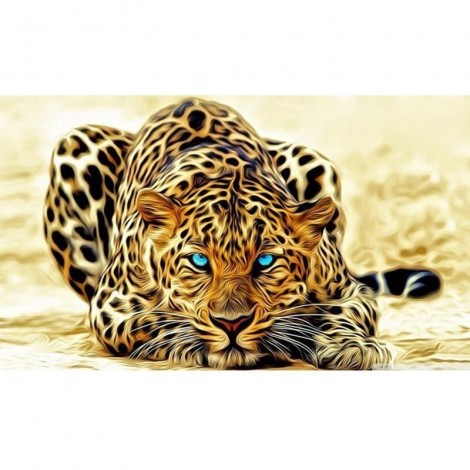 Leopard 5D DIY Paint By Diamond Kit