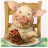 Cute Pig & Cake 5D DIY Paint By Diamond Kit