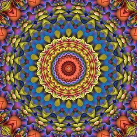 Colors Of Religion Mandala 5D DIY Paint By Diamond Kit