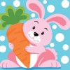 Hungry Bunny 5D DIY Paint By Diamond Kit