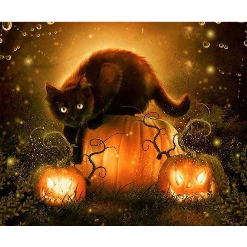 Halloween Cat 5D DIY...