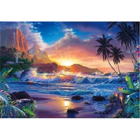 Landscape seaside 5D DIY Paint By Diamond Kit