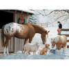 Farm in the Snow 5D DIY Paint By Diamond Kit