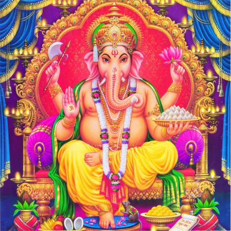 Lord Ganesha 5D DIY Paint By Diamond Kit