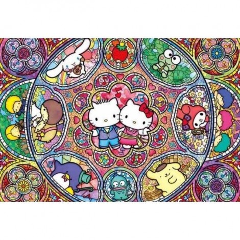 Hello Kitty Cartoon Character 5D DIY Paint By Diamond Kit