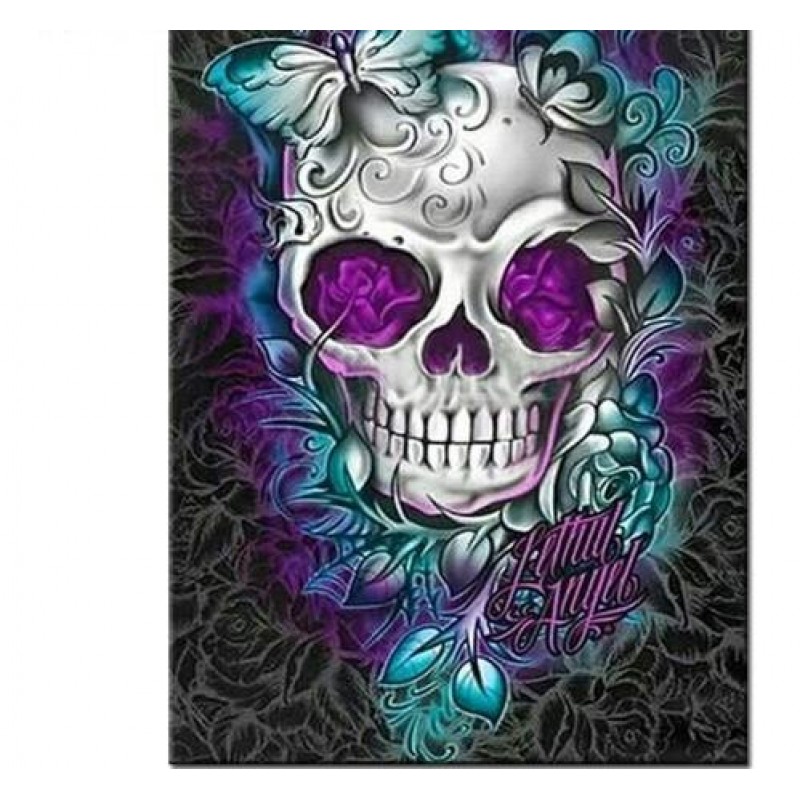 Floral Colored skull...