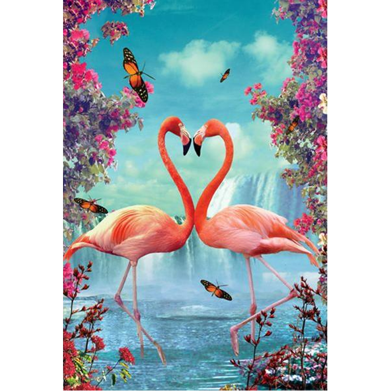 Flamingos In Love 5D...