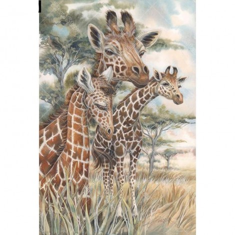 Giraffe Life 5D DIY Paint By Diamond Kit