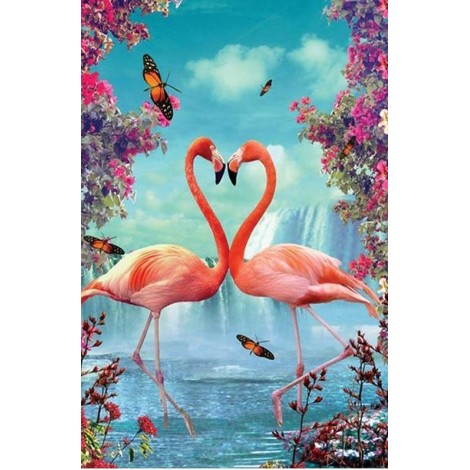 Flamingo 5D DIY Paint By Diamond Kit