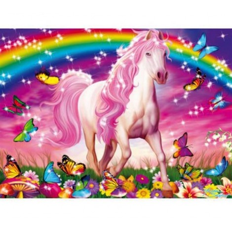 Unicorn Horse & Butterflies 5D DIY Diamond Painting