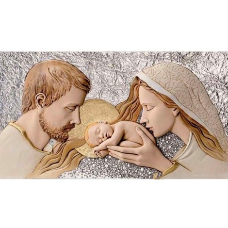 Mother Mary & Jesus 5D DIY Paint By Diamond Kit