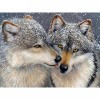 Cross Stitch Wolf Square 5D DIY Paint By Diamond Kit