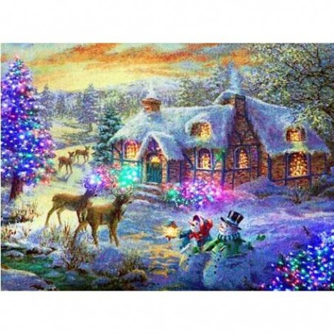 Colorful Christmas 5D DIY Paint By Diamond Kit