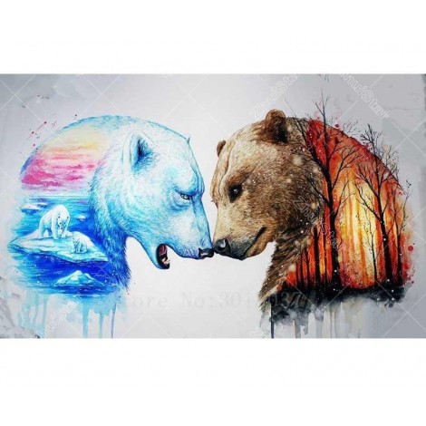 Polar Bear 5D DIY Paint By Diamond Kit