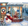 Christmas Toy Shop & Snowman 5D DIY Paint By Diamond Kit