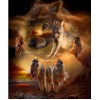 Dreamcatcher Wolves 5D DIY Paint By Diamond Kit