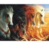 Four Horses 5D DIY Paint By Diamond Kit