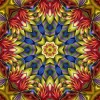 Red Religion Mandala Mosaic 5D DIY Paint By Diamond Kit