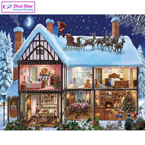 Christmas Season 5D DIY Paint By Diamond Kit