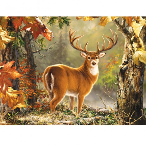 Deer in Forest 5D DIY Paint By Diamond Kit