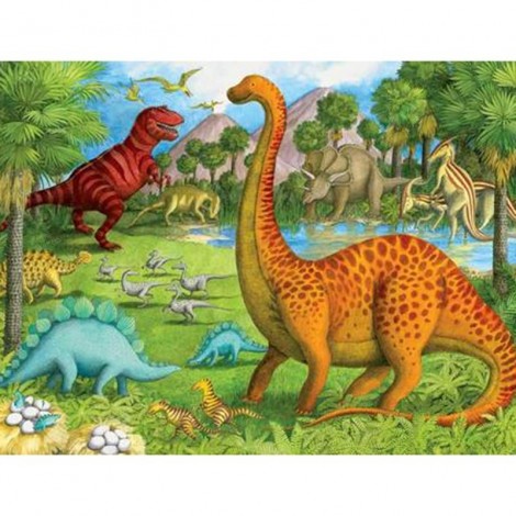 Dinosaurs 5D DIY Paint By Diamond Kit