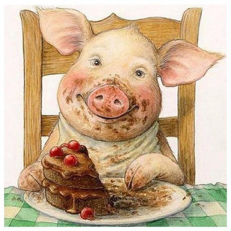 Cute Pig Cake 5D DIY...