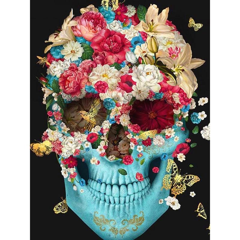 Floral Skull 5D DIY ...