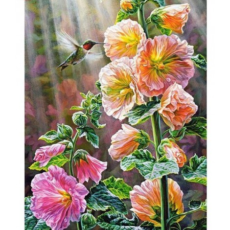 Flower and the Hummingbird 5D DIY Diamond Painting