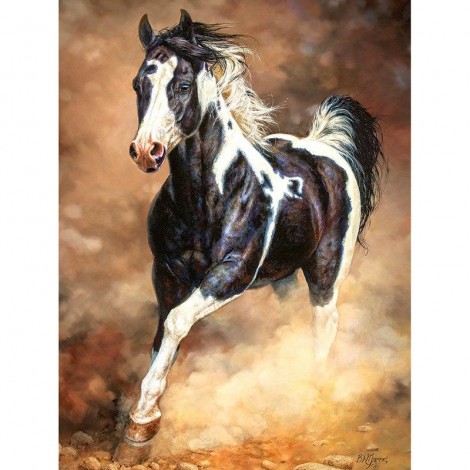 Running Horse 5D DIY Paint By Diamond Kit