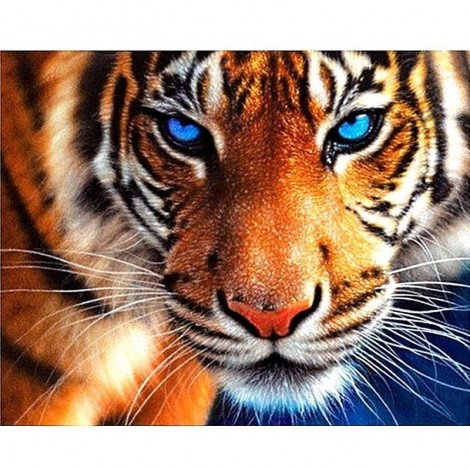 Charming Tiger 5D DIY Paint By Diamond Kit