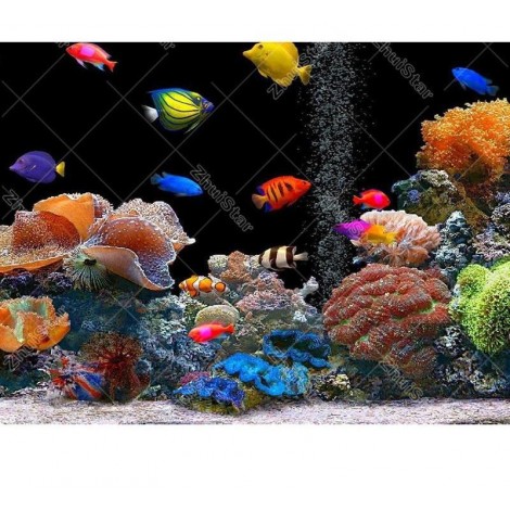 Colorful Fish 5D DIY Paint By Diamond Kit