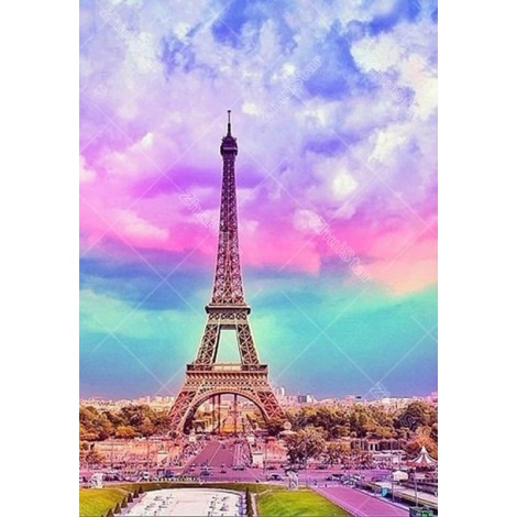 Eiffel Tower 5D DIY Paint By Diamond Kit