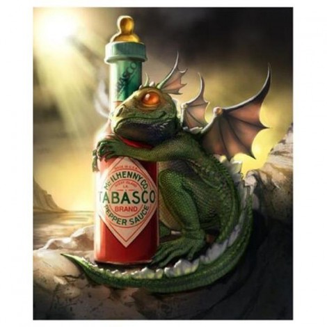 Dragon Loves Tabasco 5D DIY Paint By Diamond Kit