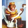 Monkey Toilet 5D DIY Paint By Diamond Kit