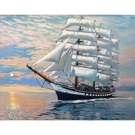 Sailing Boat 5D DIY Paint By Diamond Kit