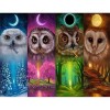 Four Seasons Owl 5D DIY Paint By Diamond Kit